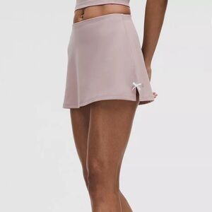 Lululemon Nulu Bow-Detail Mini Skirt Balletcore